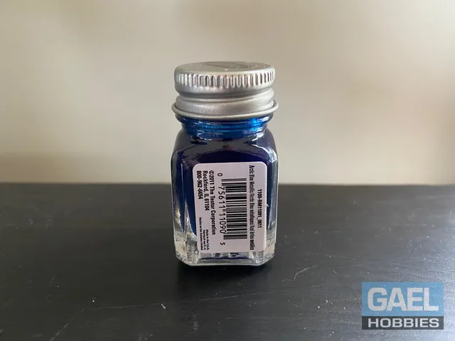 Testors Enamel 1/4oz-Arctic Blue Metallic #1109