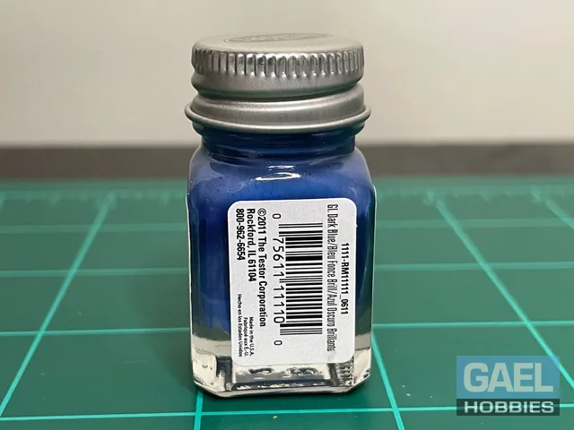 Testors Enamel 1/4oz-Gloss Dark Blue #1111