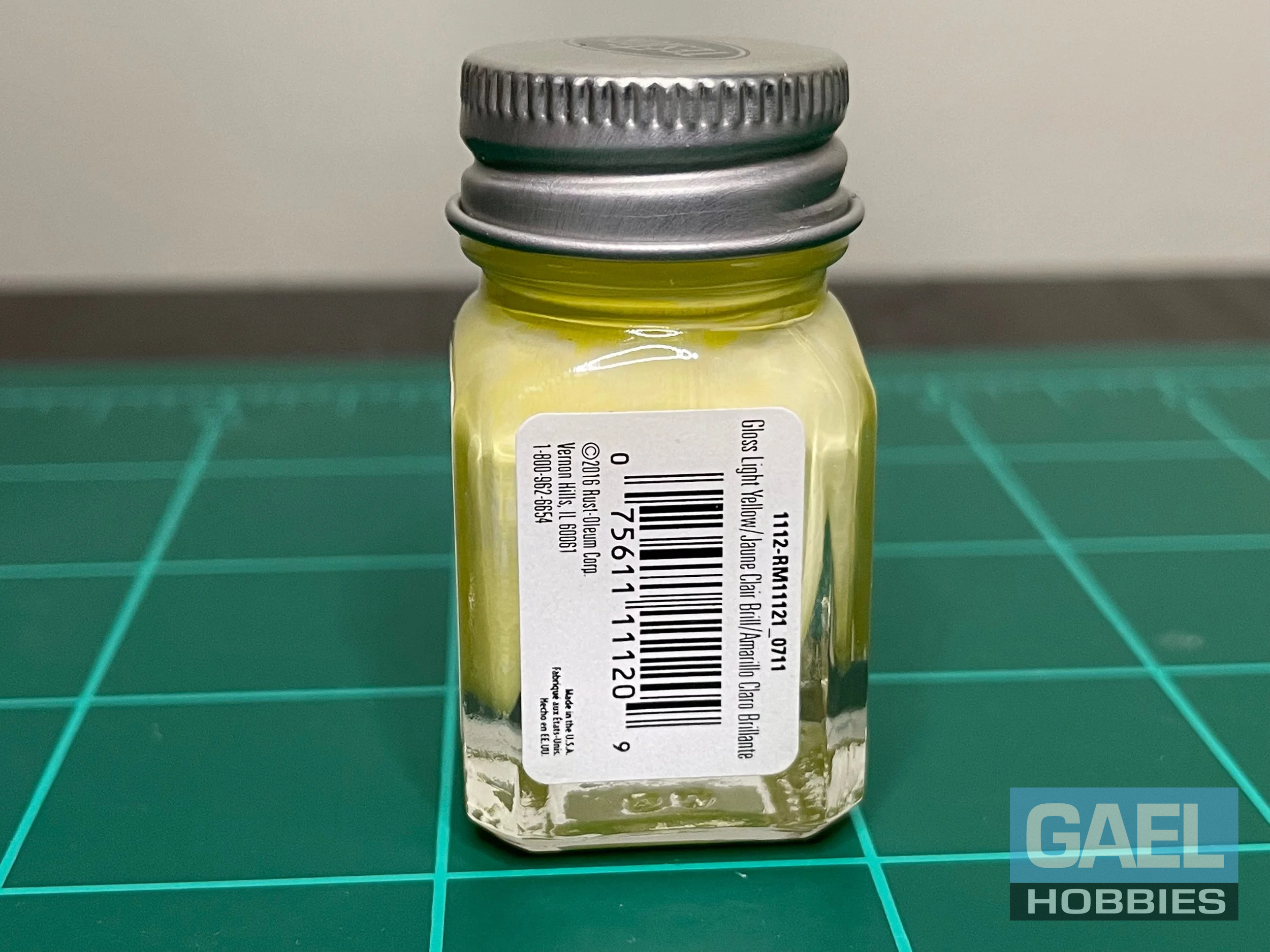 Testors Enamel 1/4oz-Gloss Light Yellow #1112