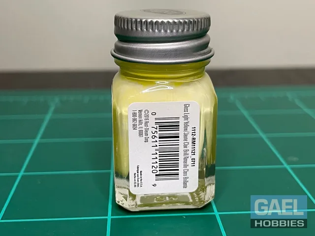 Testors Enamel 1/4oz-Gloss Light Yellow #1112