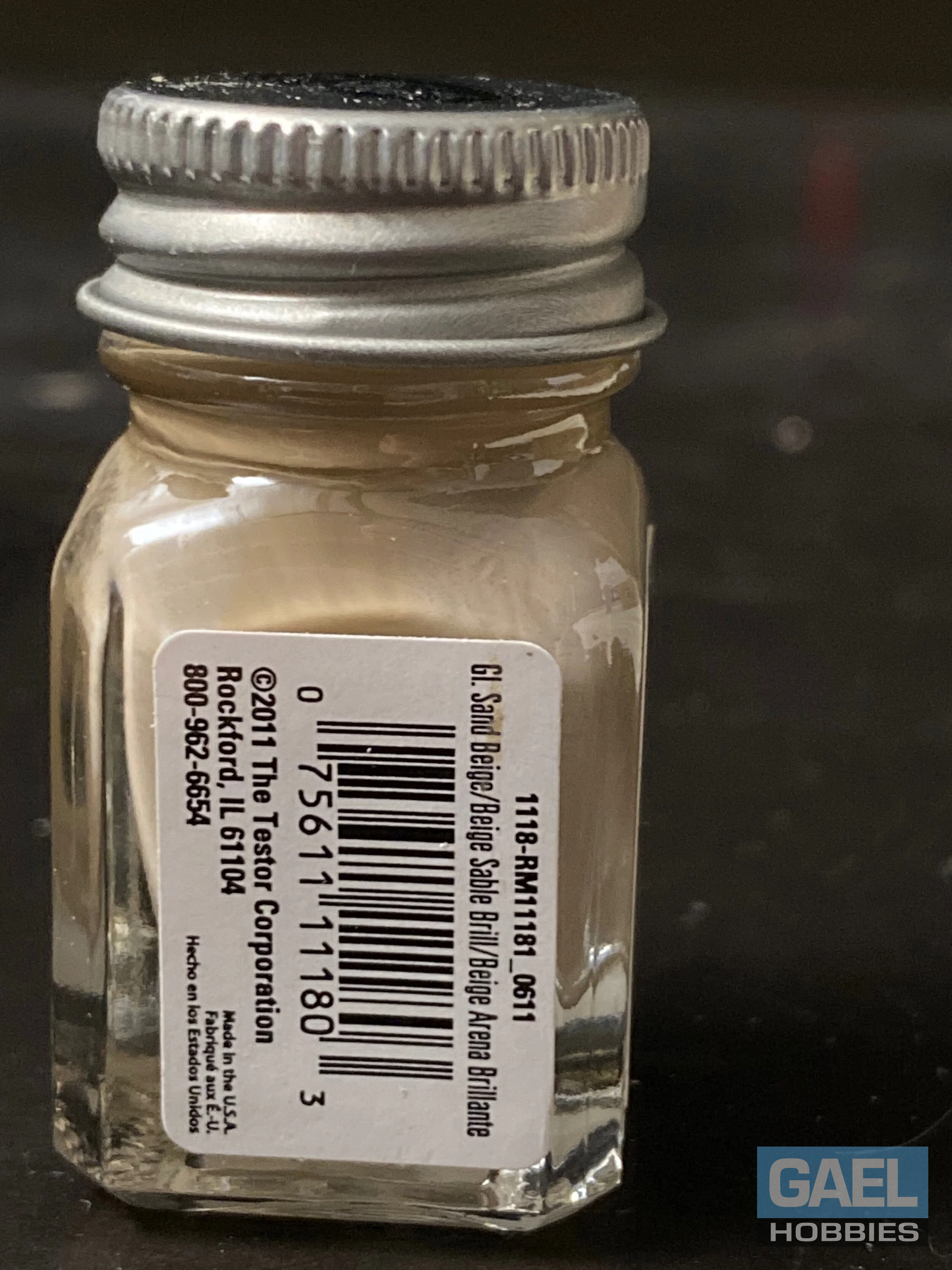 Testors Enamel 1/4oz-Sand Beige #1118
