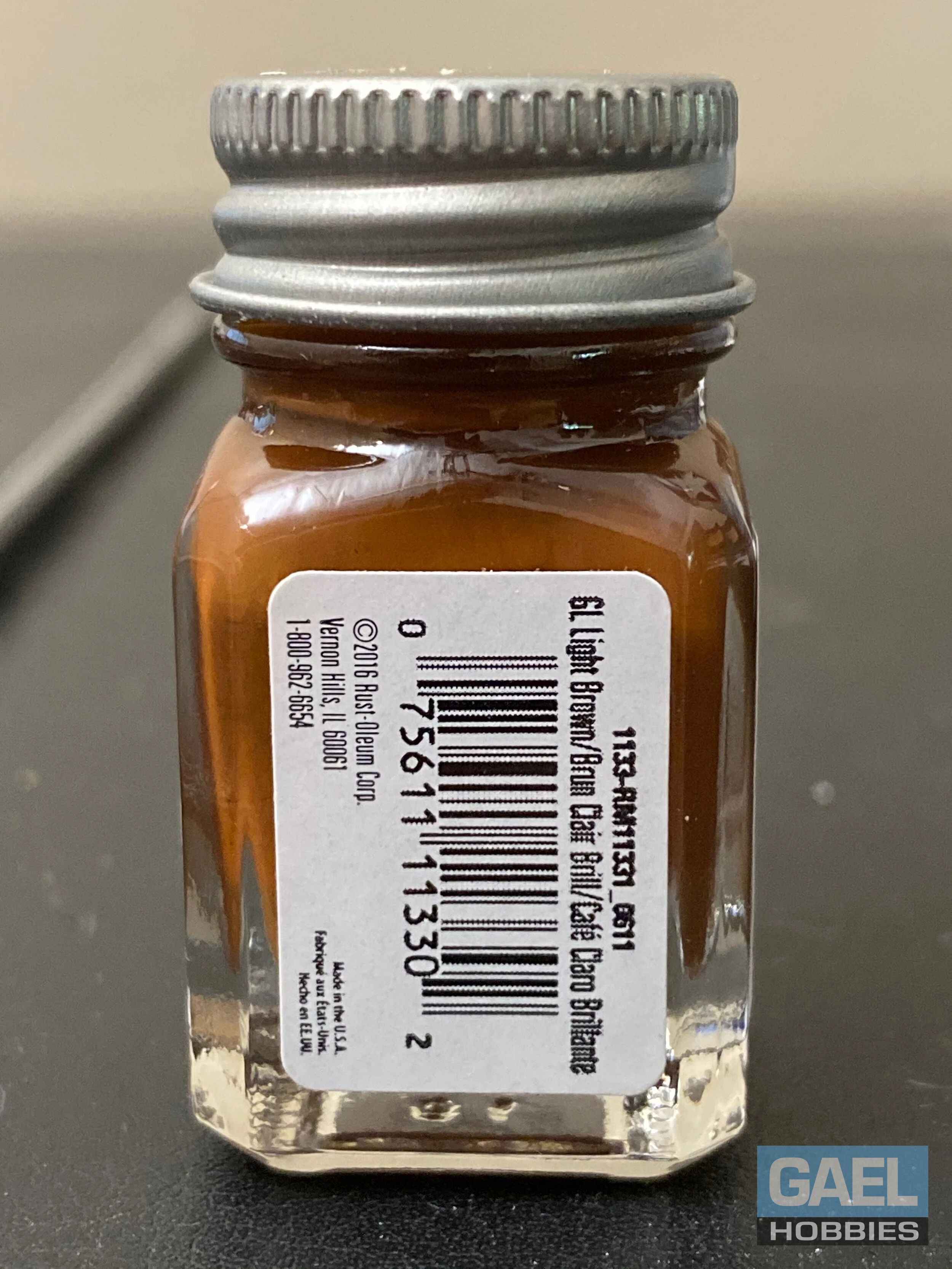 Testors Enamel 1/4oz-Gloss Light Brown #1133