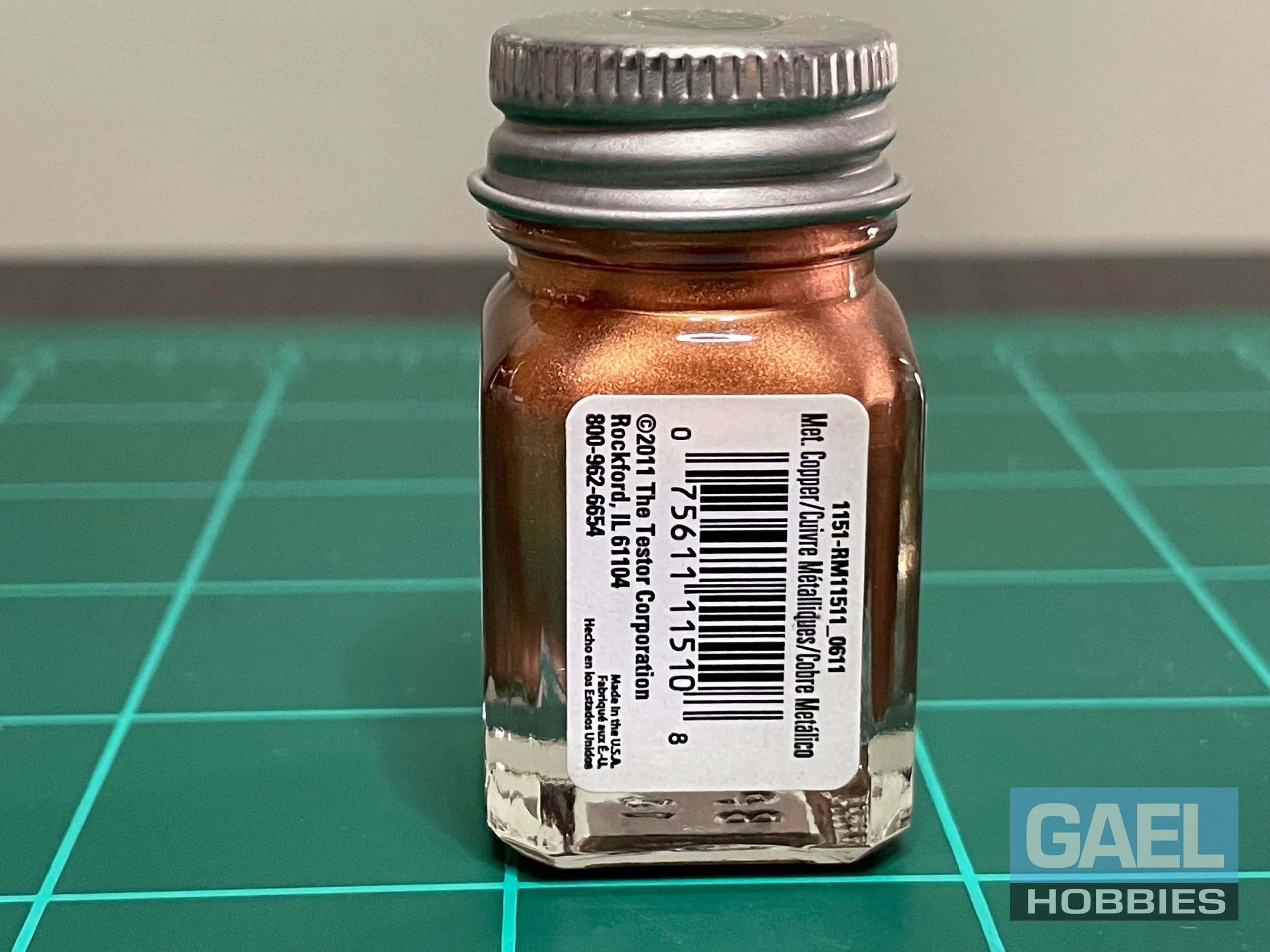 Testors Enamel 1/4oz-Metallic Copper #1151