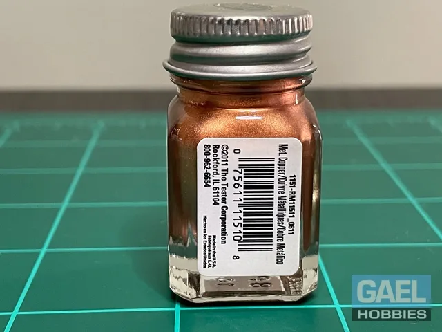 Testors Enamel 1/4oz-Metallic Copper #1151