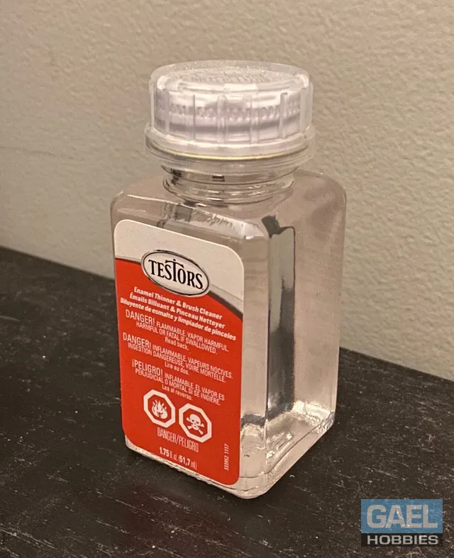 Testors Enamel 1 3/4oz Bottle Enamel Thinner & Brush Cleaner