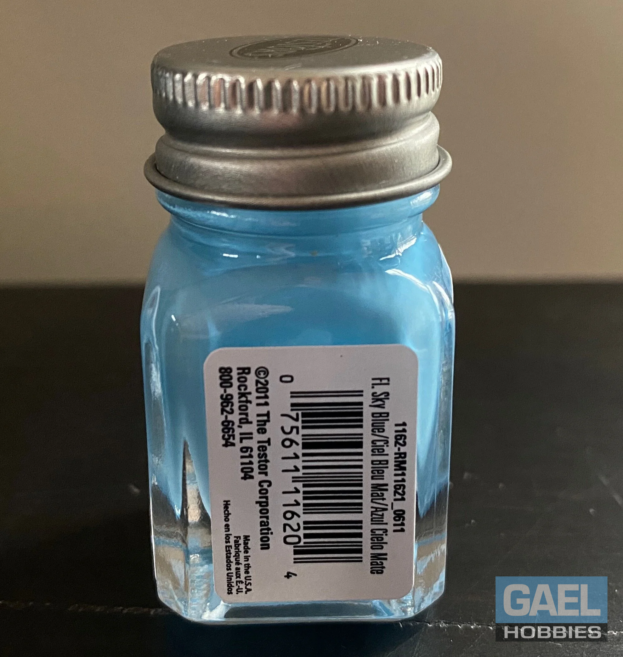 Testors Enamel 1/4oz-Flat Sky Blue #1162