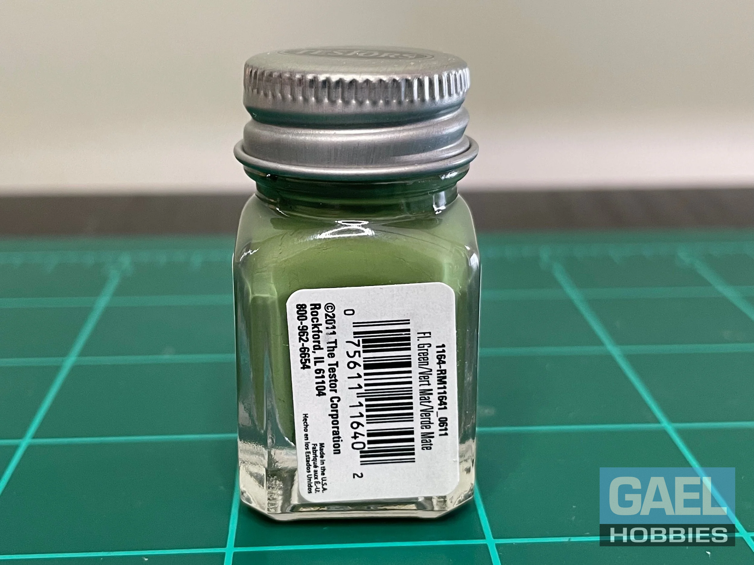 Testors Enamel 1/4oz-OD Flat Green #1164