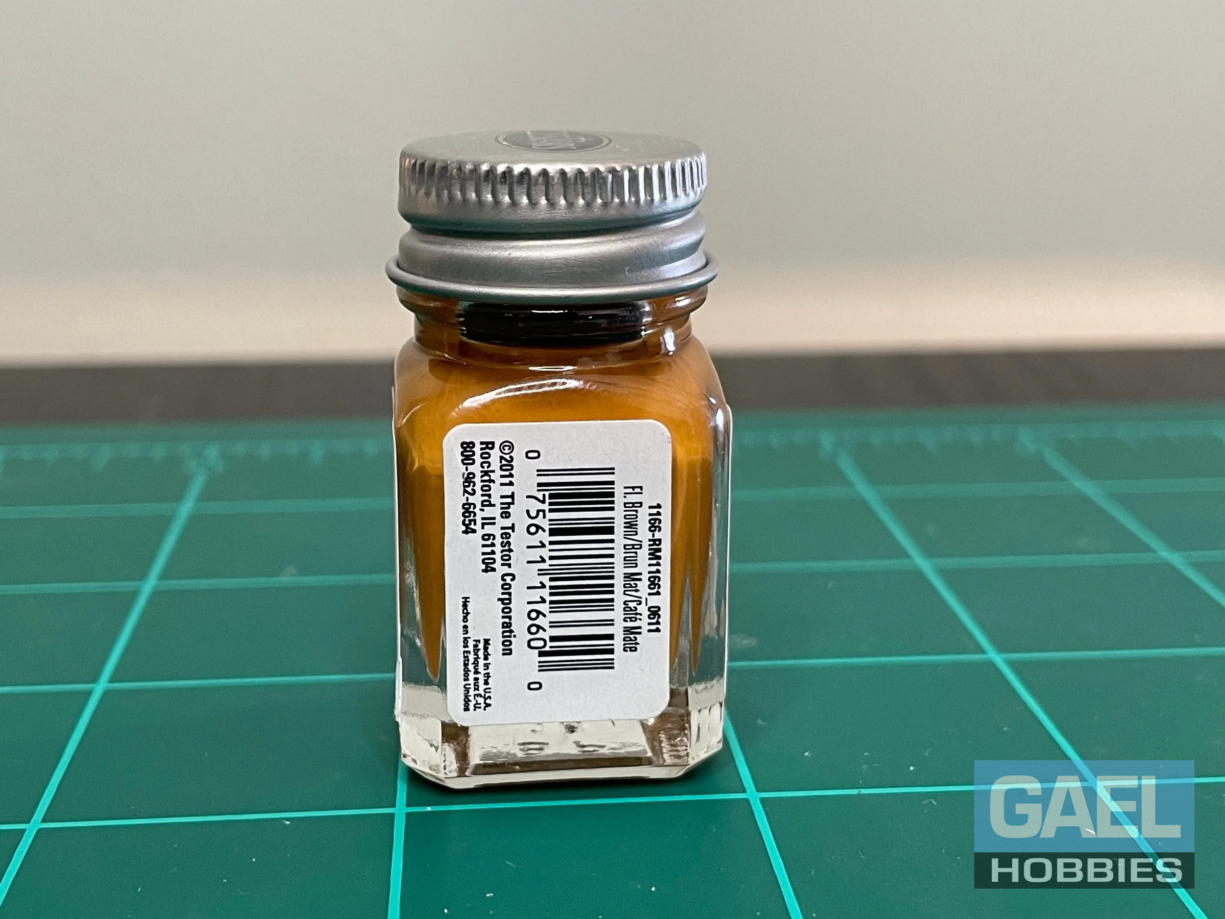 Testors Enamel 1/4oz-Flat Brown #1166