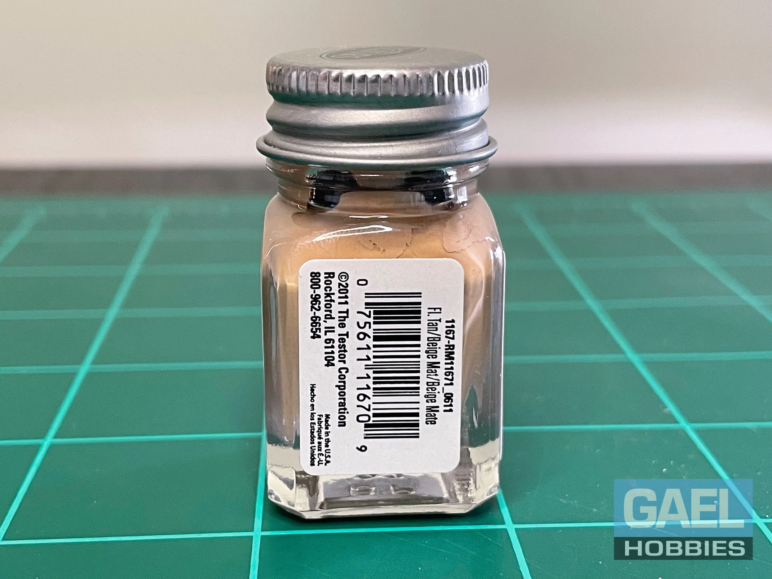 Testors Enamel 1/4oz-Flat Desert Tan #1167