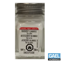 Testors Enamel 1/4oz-Flat White #1168