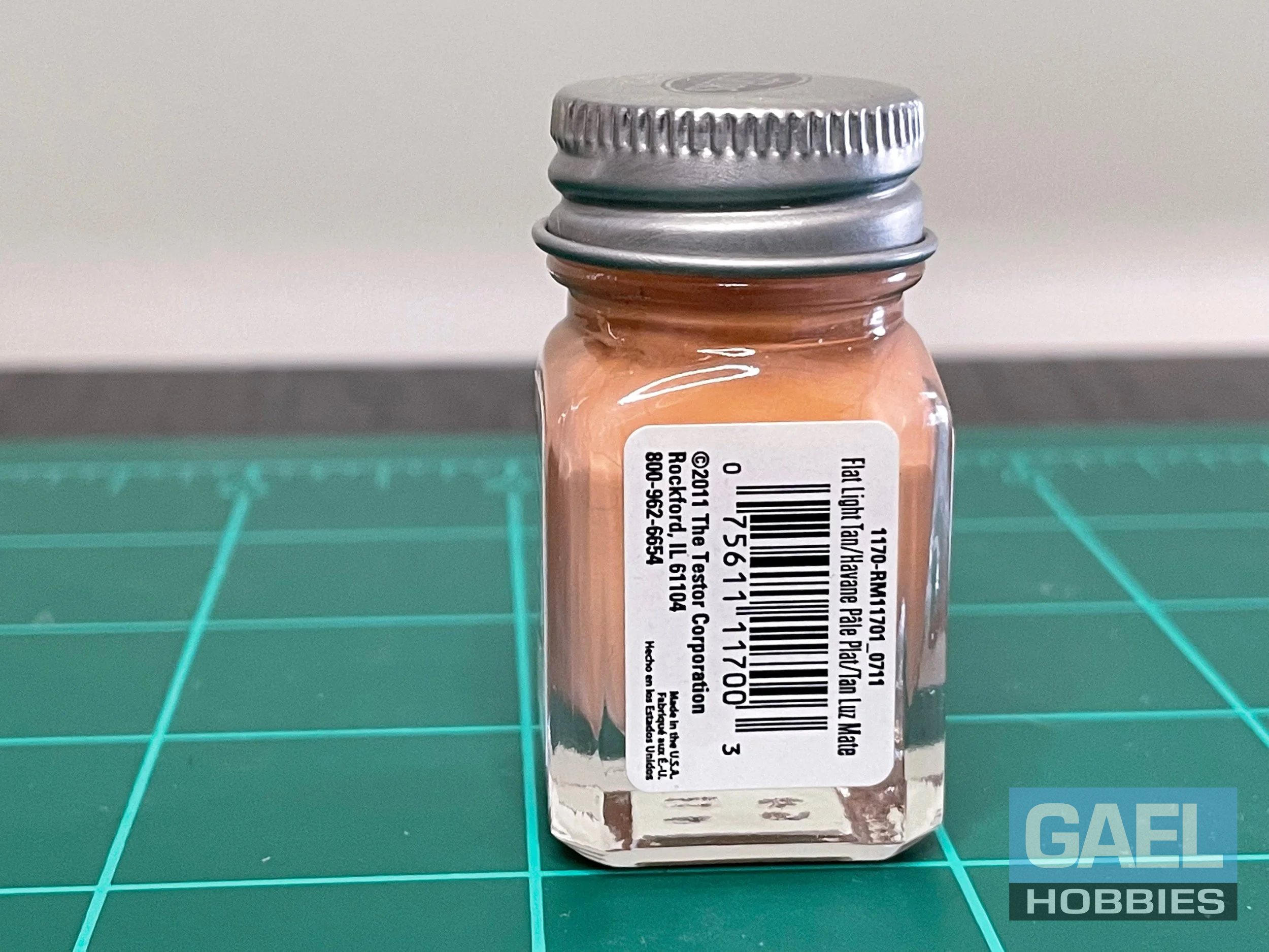 Testors Enamel 1/4oz-Flat Light Tan #1170