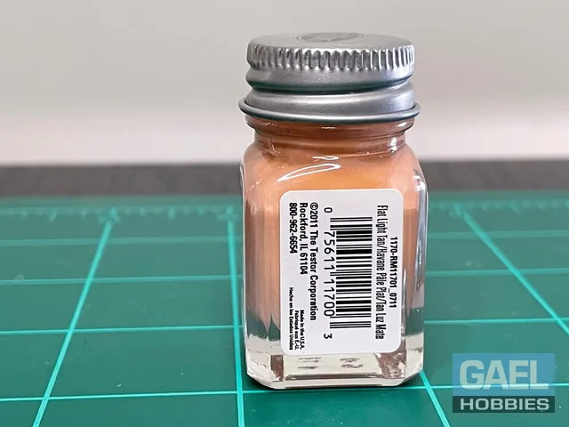 Testors Enamel 1/4oz-Flat Light Tan #1170