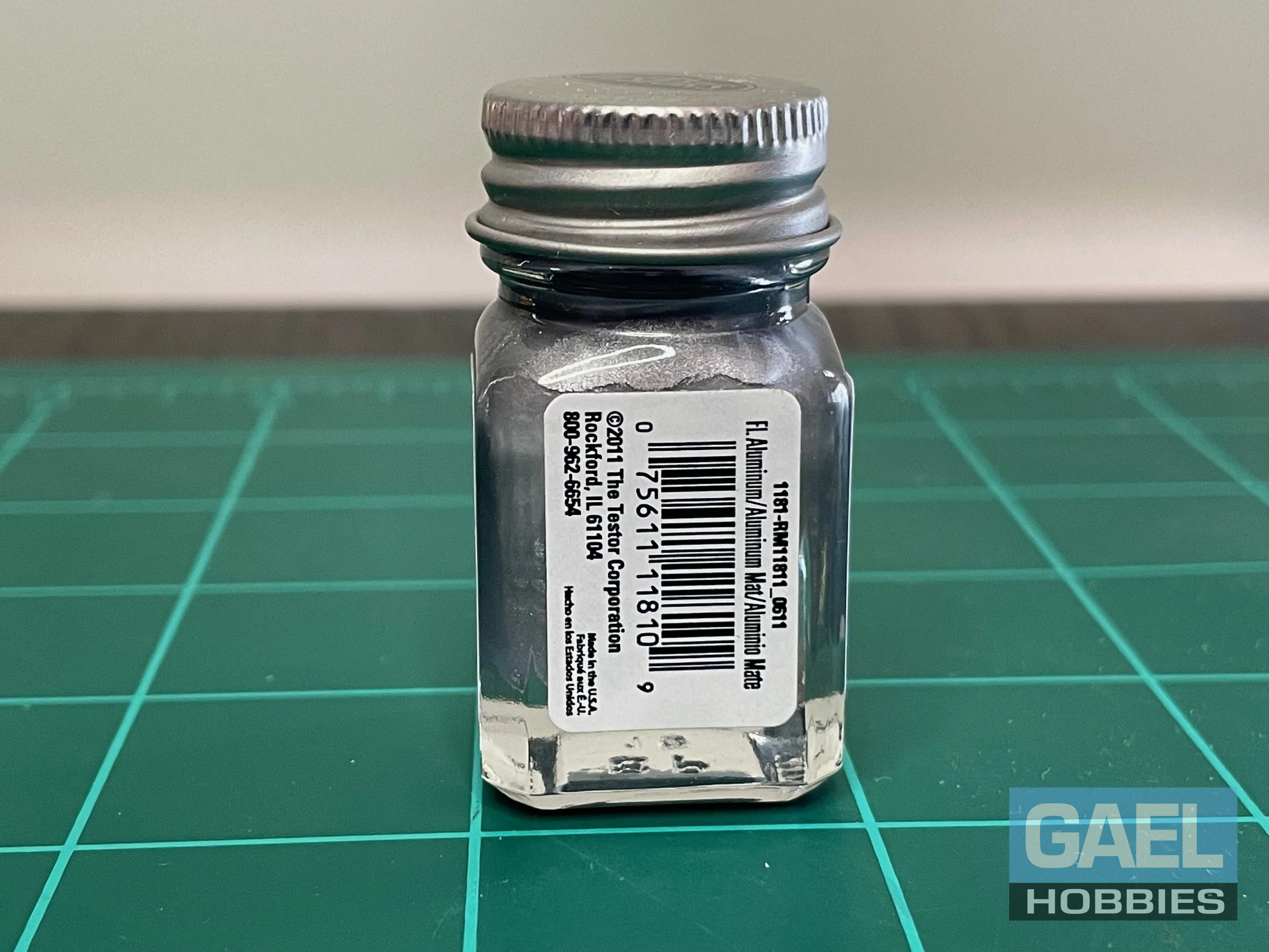 Testors Enamel 1/4oz-Flat Aluminum #1181