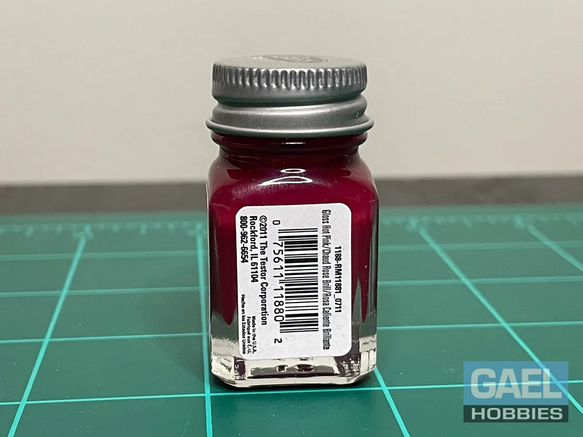 Testors Enamel 1/4oz-Gloss Hot Pink #1188