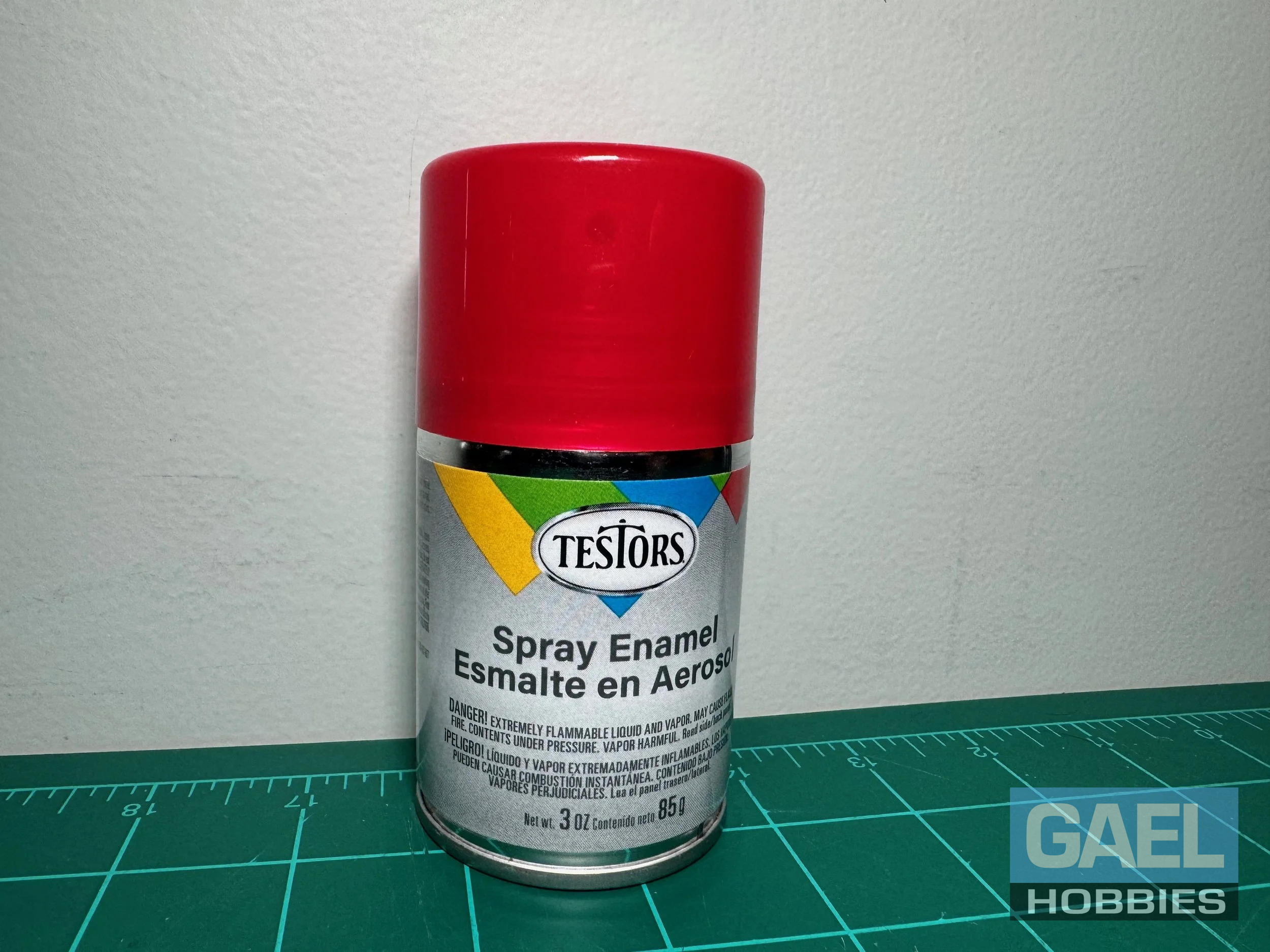 Testors Enamel 3oz.-Spray Enamel Gloss Red #1203T