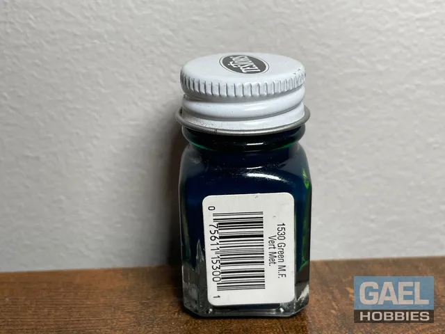 Testors Enamel 1/4oz-Green Metal Flake #1530