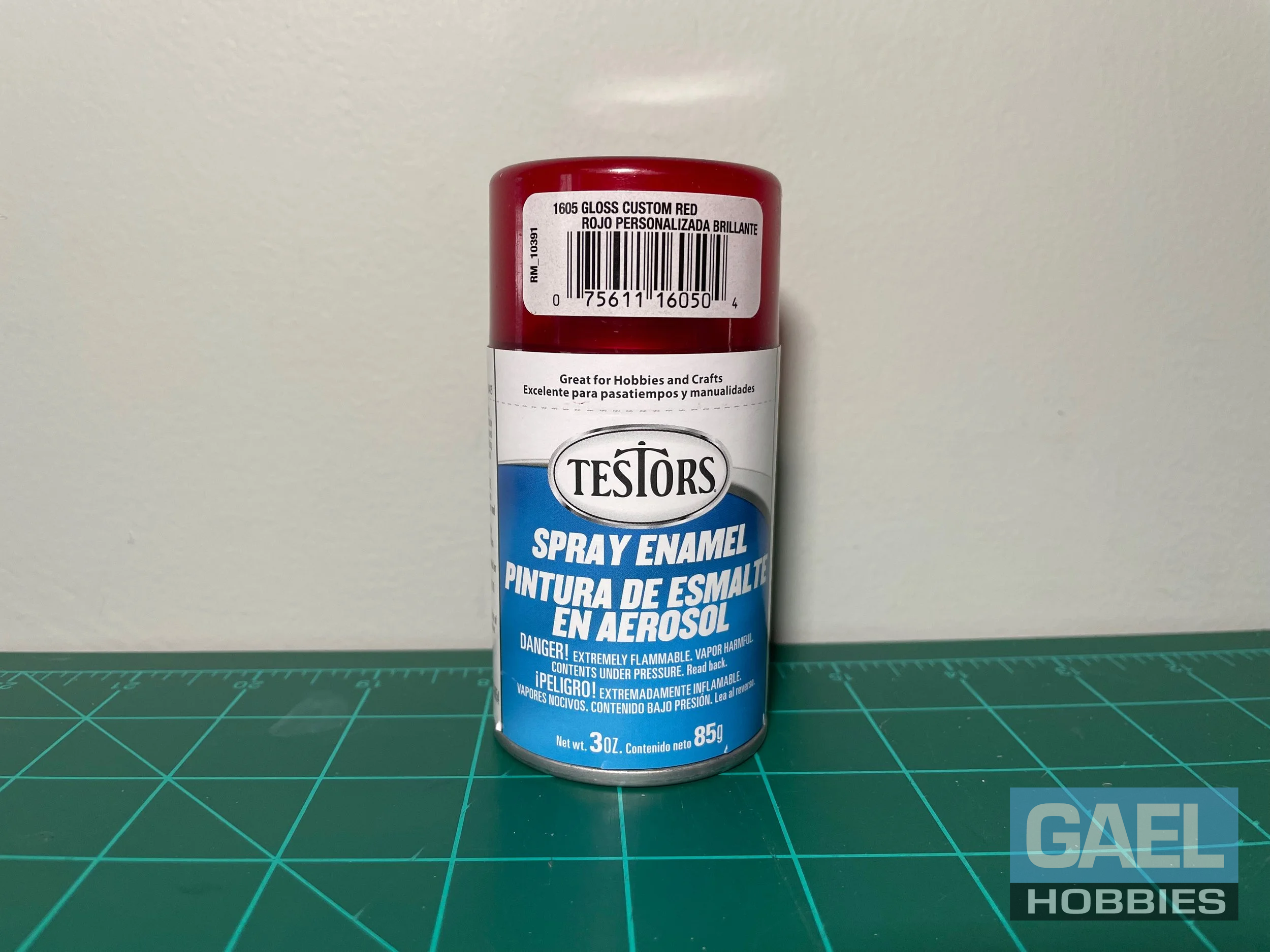 Testors Enamel 3oz.-Spray Enamel Gloss Candy Red #1605