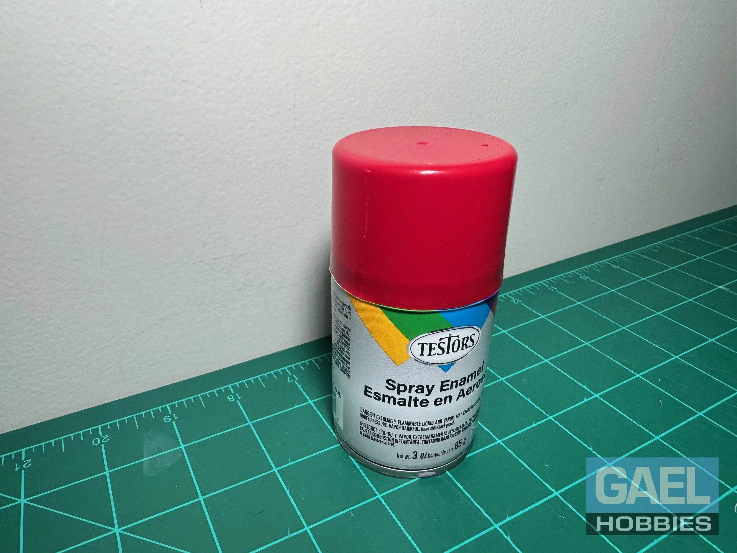 Testors Enamel 3oz.-Spray Enamel Ruby Red Metal Flake #1629T