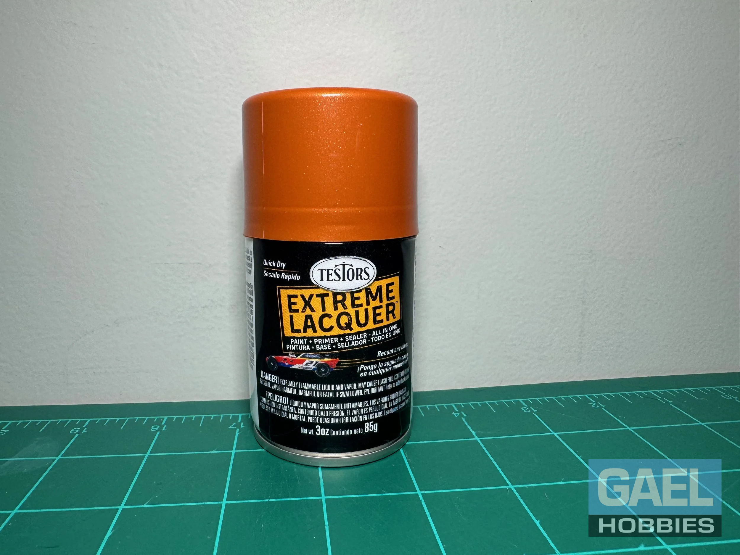 Testors Lacquer 3oz.-Spray Extreme Lacquer Fiery Orange #1831MT