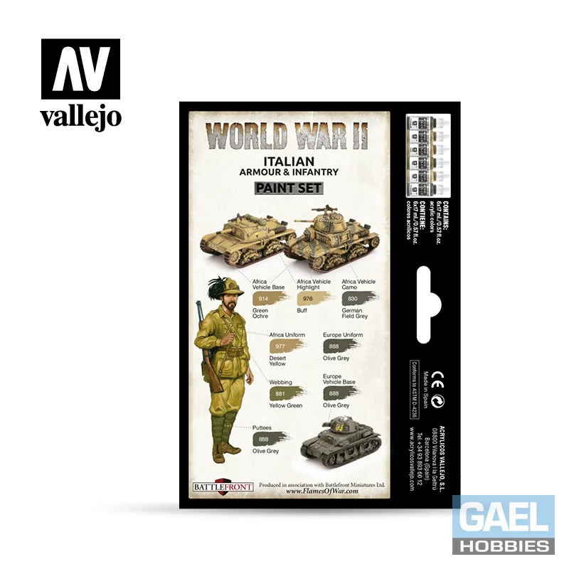 Vallejo 17oz Model Color Italian Armour & Infantry #70.209
