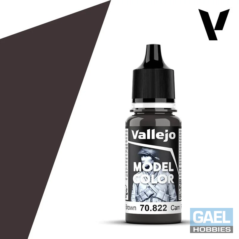 Vallejo 18ml Model Color Camouflage Black Brown (70.822)