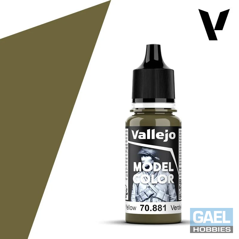 Vallejo 18ml Model Color Green Yellow (70.881)