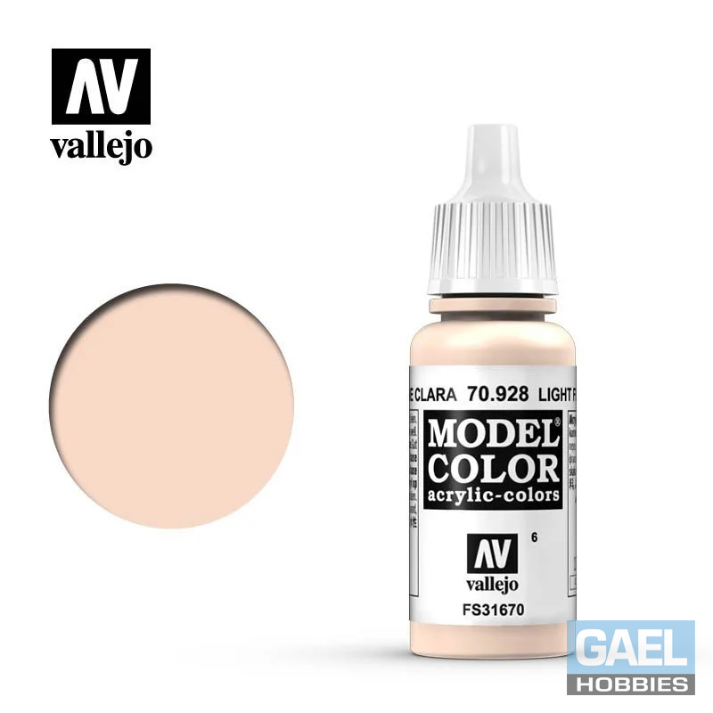 Vallejo 17ml Model Color Light Flesh (70.928)