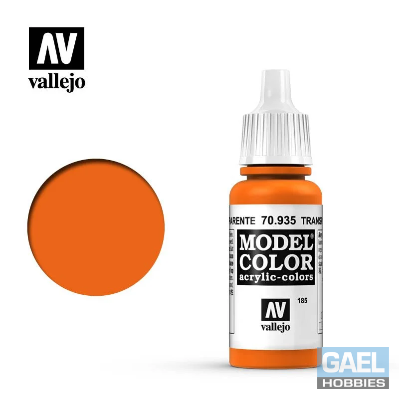 Vallejo 17ml Model Color Transparent Orange (70.935)