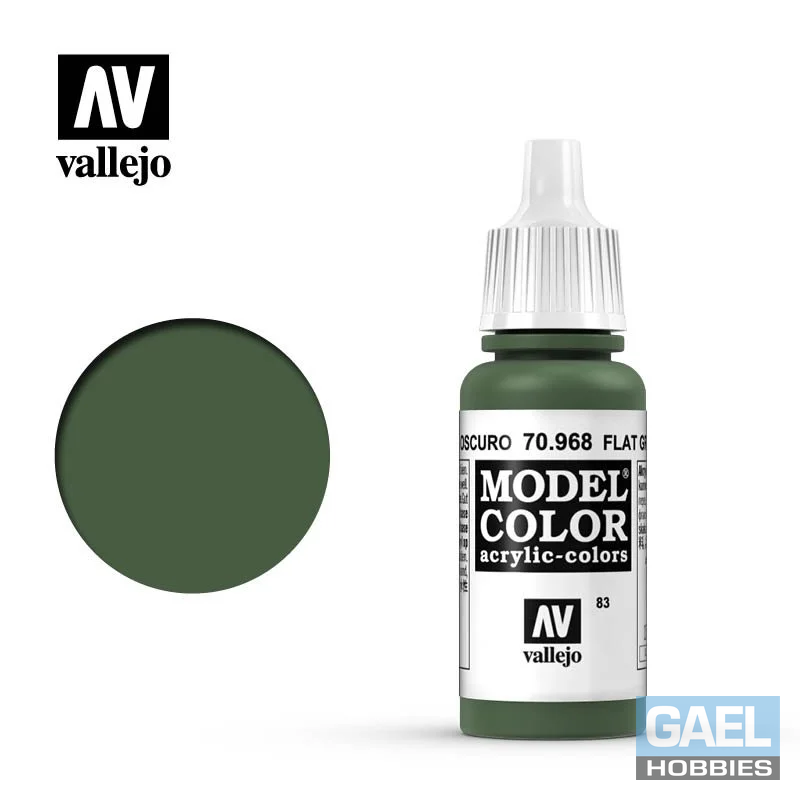 Vallejo 17ml Model Color Flat Green (70.968)
