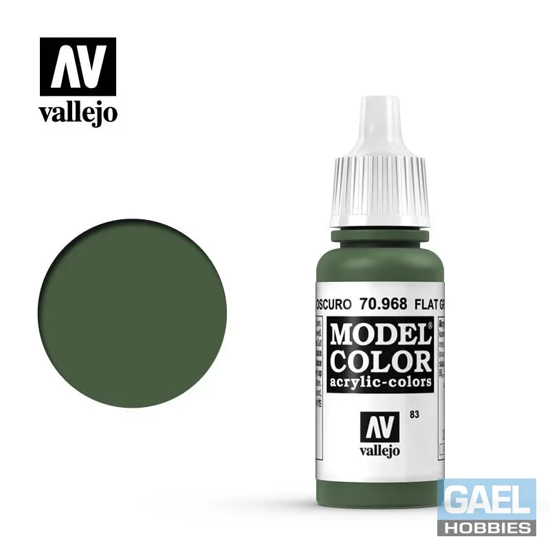 Vallejo 17ml Model Color Flat Green (70.968)