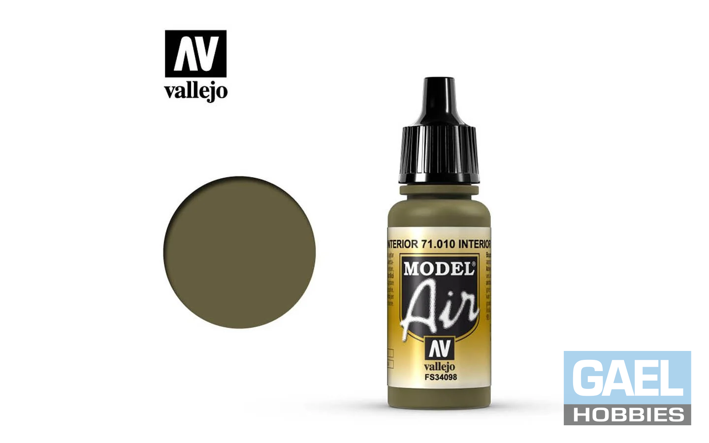 Vallejo 17ml Model Air Interior Green (71.010)