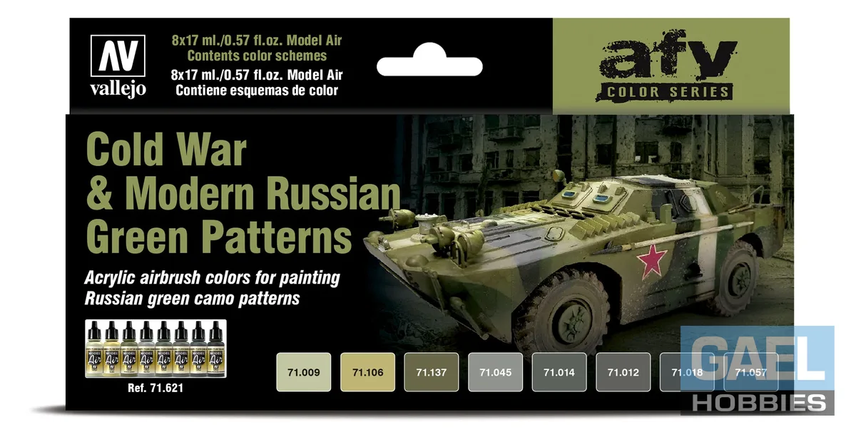 Vallejo 17oz Model Air Cold War & Modern Russian Green Patterns #71.621