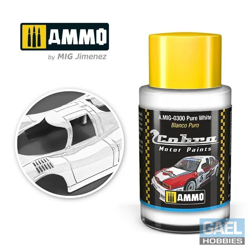 AMMO Cobra Motor Acrylic 30mL Pure White #A.MIG-0300