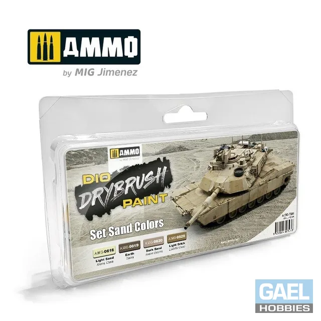 AMMO 40mL Drybrush Set Sand Colors #MIG-7304