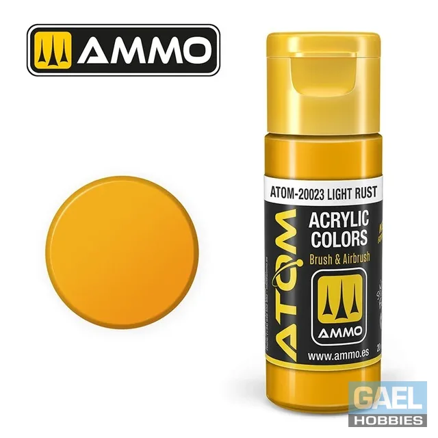 AMMO ATOM ACRYLIC COLOR 20mL Light Rust #ATOM-20023