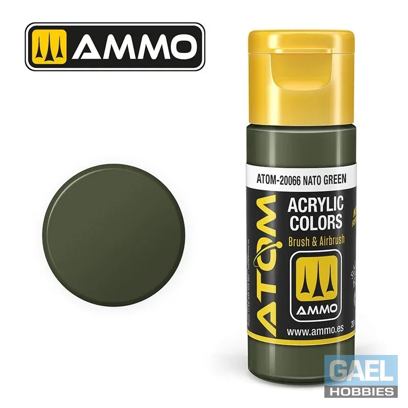 AMMO ATOM ACRYLIC COLOR 20mL Sandgelb RLM79 (FS33448) #ATOM-20024