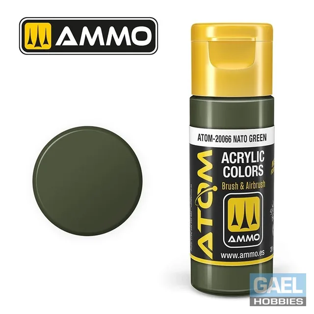 AMMO ATOM ACRYLIC COLOR 20mL Sandgelb RLM79 (FS33448) #ATOM-20024