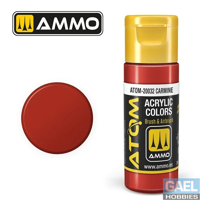 AMMO ATOM ACRYLIC COLOR 20mL Carmine (FS22246) #ATOM-20032
