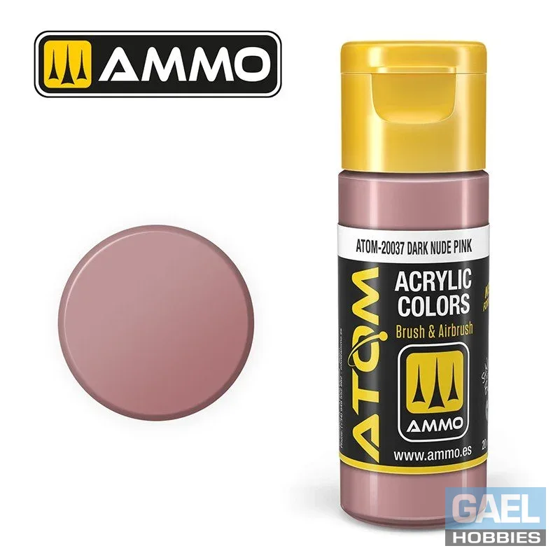 AMMO ATOM ACRYLIC COLOR 20mL Dark Nude Pink (FS21433) #ATOM-20037