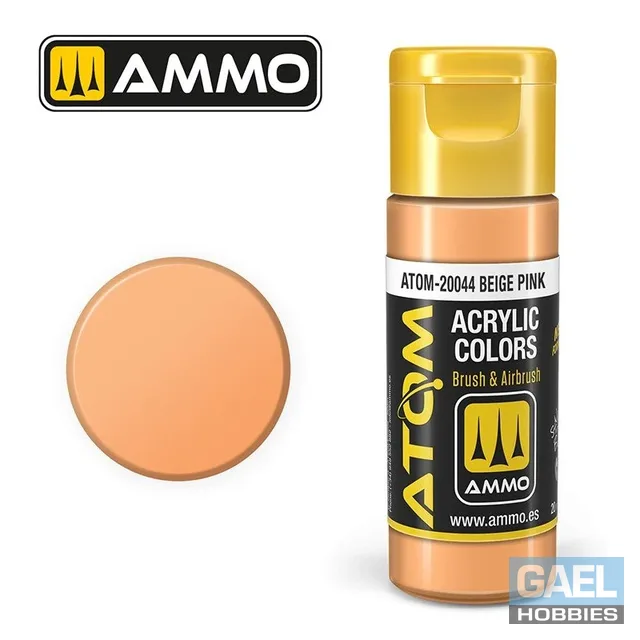 AMMO ATOM ACRYLIC COLOR 20mL Beige Pink #ATOM-20044