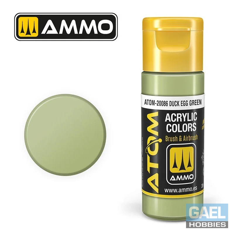 AMMO ATOM ACRYLIC COLOR 20mL Duck Egg Green (FS34491) #ATOM-20086