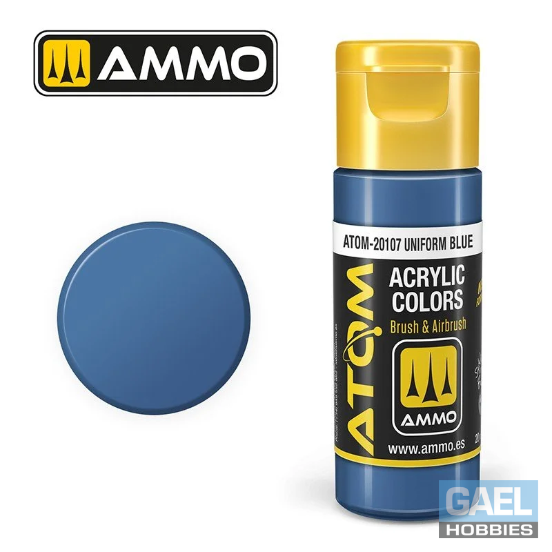 AMMO ATOM ACRYLIC COLOR 20mL Uniform Blue (FS15123) #ATOM-20107