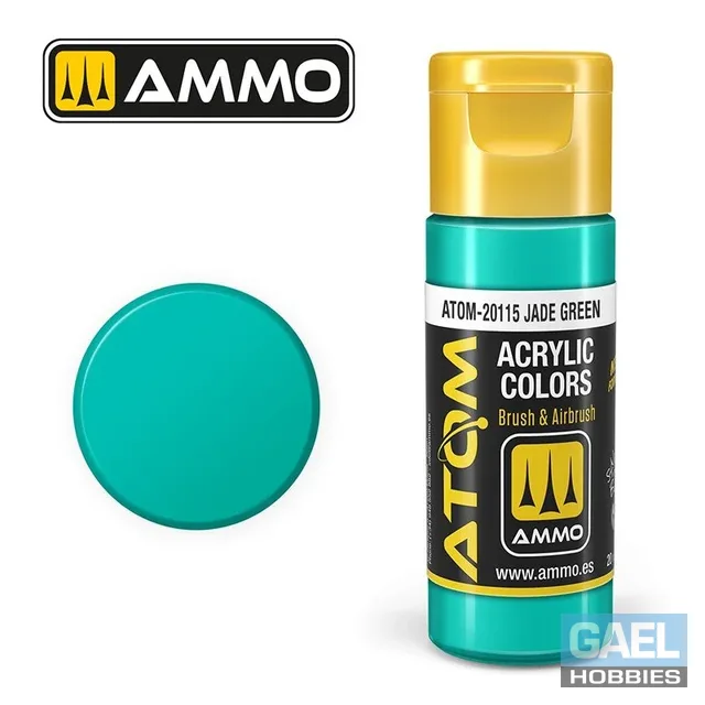 AMMO ATOM ACRYLIC COLOR 20mL Jade Green #ATOM-20115