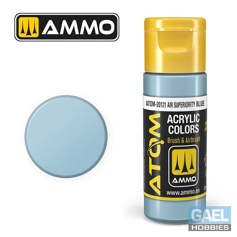 AMMO ATOM ACRYLIC COLOR 20mL Air Superiority Blue (FS35450) #ATOM-20121