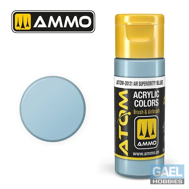 AMMO ATOM ACRYLIC COLOR 20mL Air Superiority Blue (FS35450) #ATOM-20121