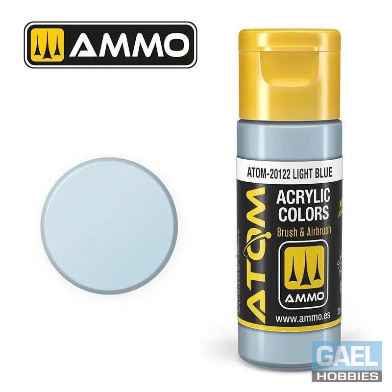 AMMO ATOM ACRYLIC COLOR 20mL Light Blue (FS35550) #ATOM-20122
