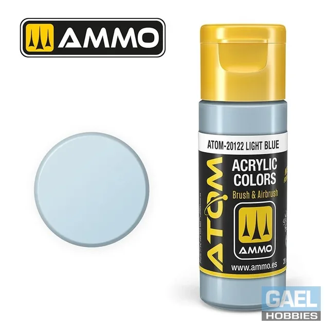 AMMO ATOM ACRYLIC COLOR 20mL Light Blue (FS35550) #ATOM-20122