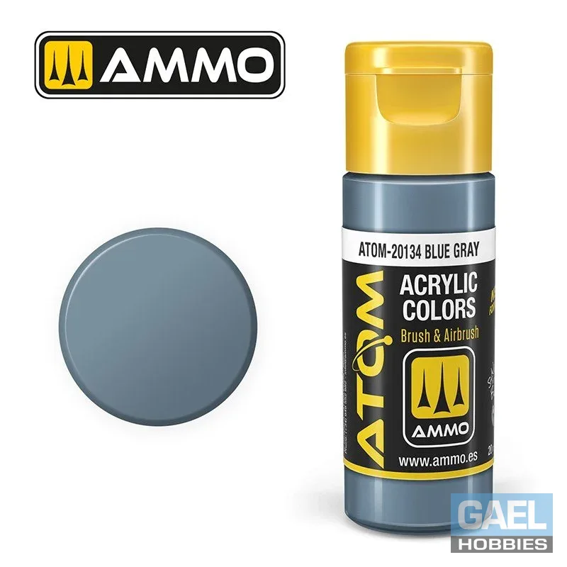 AMMO ATOM ACRYLIC COLOR 20mL Blue Gray (FS35237) #ATOM-20134