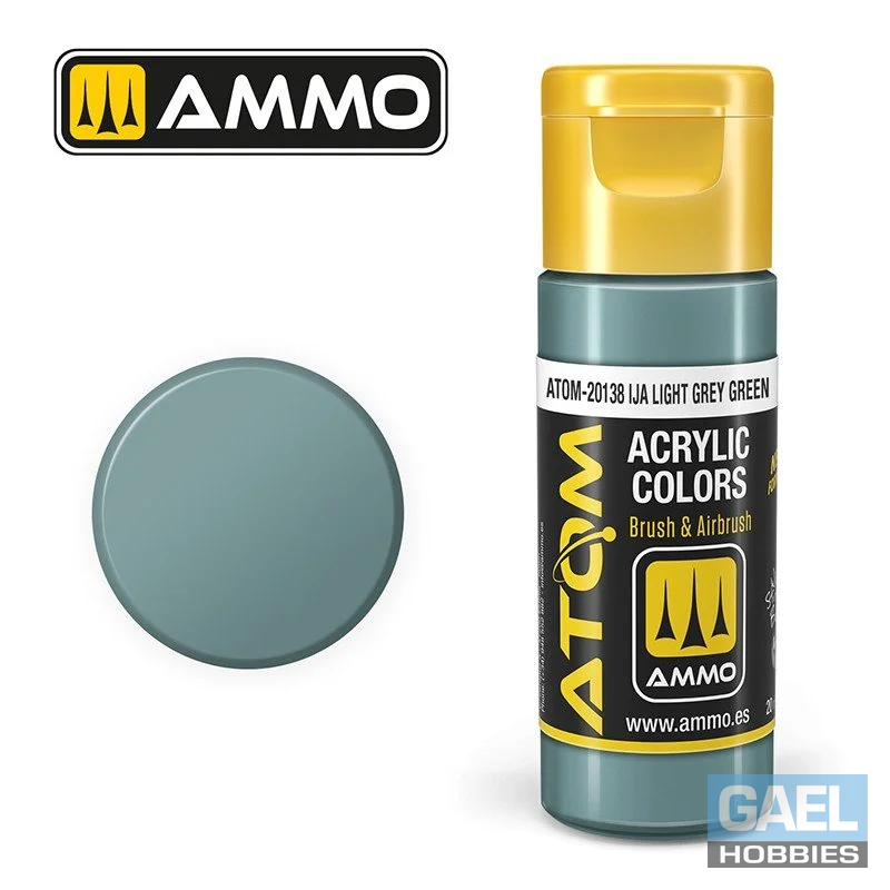 AMMO ATOM ACRYLIC COLOR 20mL IJA Light Grey Green (FS36622) #ATOM-20138