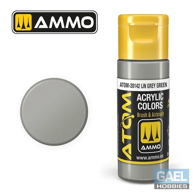 AMMO ATOM ACRYLIC COLOR 20mL IJA Grey Green (FS36440) #ATOM-20142